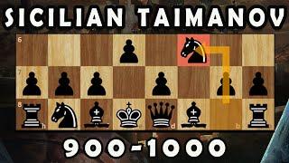 Play the Sicilian Taimanov like a Grandmaster! | 900-1000