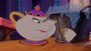 Chip Tells Mrs. Potts That There's A Girl In The Castle - Beauty And The Beast (1991)