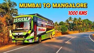 MUMBAI TO MANGALORE FULL BUS JOURNEY BY RESHMA TRAVELS | Cabin Ride | Yellapur Ghat | NH 66 ️