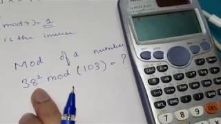 Mod of a Number - How to find using calculator?