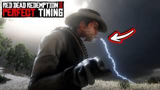 TOP 100 PERFECTLY TIMED Moments in RDR2