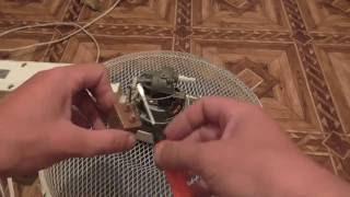 Вентилятор напольный медленно крутит (ремонт вентилятора)/ Repair of the fan