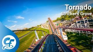 Tornado front seat on-ride 5K POV @30fps Stricker's Grove