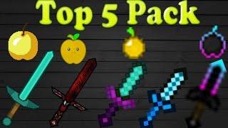 Top 5 PVP Texture Pack! [2021, FPS Boost, NO lagg]