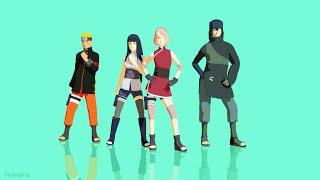 【NARUTO MMD】Rockabye - NARUTO*HINATA*SAKURA*SASUKE (NARUHINA*SASUSAKU)