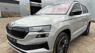 Обзор нового Skoda Karoq 2024 Sportline 2024 , Steel Grey.