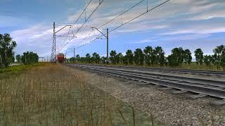 Пассажирский поезд ЭП2К в Trainz 2012.