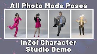 All InZoi Photo Mode Poses from the Character Studio Demo