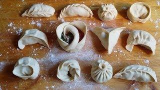 How to wrap dumplings/momos(12ways)|Easy Ways!|How to fold momos|learn to make momo|TastyTreazure