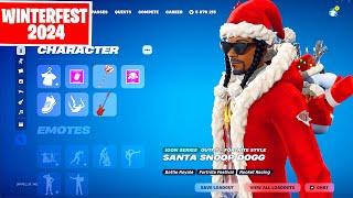 Santa SNOOP DOGG Fortnite All Winterfest 2024 Rewards early showcase