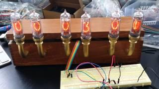 Test of nixie 6 tube board