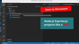 How to Structure a Node.js - Express.js Project like a PRO in 2023