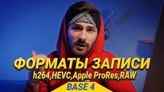 Форматы видео| Что лучше H264,265 vs Apple ProRes| Основы видеосъёмки