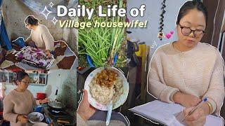 Daily life of Village housewife || life in Bhutan