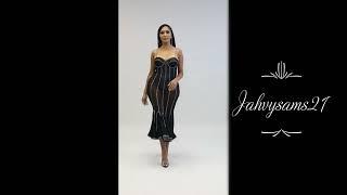 Sheer Bodysuit Dress-Outfits-Jahvysams21