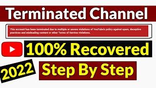 How To Recover Terminated / Suspended YouTube Channel 2024 | 100% Terminated Channel Recovered