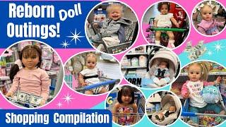 Reborn Doll OutingsShopping Compilation️Narrated by Gina #rebornbaby #dollouting #shopping