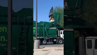 Waste Management Garbage Truck Dumps Bin Three Times!