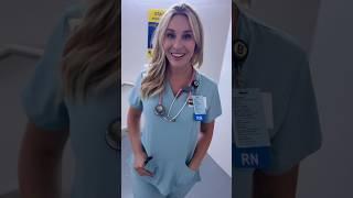 Nurse Allie Walking Around the Hospital in Tight Mint Green Scrubs