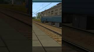 ЭР2Р-7071 отправляется со станции Новодэповская #trainz