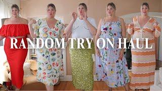 PLUS SIZE / MIDSIZE RANDOM TRY ON | anthro + nfd + frankies bikinis + lisa says gah + more | SIZE 16