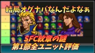 【FE】SFC版紋章の謎第1部全ユニット評価【ゆっくり】