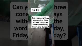 A Riddle : #brainteaser #puzzle #reels #riddle