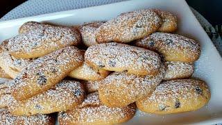 Biscotti molto gustosi! Ricetta in 5 minuti, facile e veloce con pochi ingredienti.