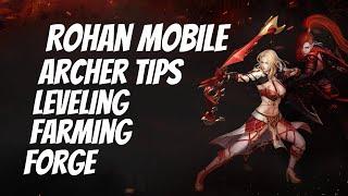 Rohan M Archer Tips Leveling Forge Farming Skills