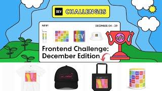 Frontend Challenge: December Edition 2024 || Free Swags & Goodies || Get Digital Badge || Apply Now