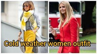 Trendy cold weather outfits For women Over 40+50 || Winter Business casual outfits for women