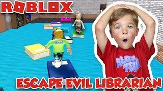 THE LIBRARIAN IS EVIL! WE MUST ESCAPE THE LIBRARY OBBY in ROBLOX