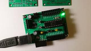 Entwicklungsboard PIC18 DIP-20 für PIC18F16Q41, zum Board passen auch andere PIC18, siehe Datenblatt