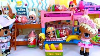 DOLLS LOL CARTOON SURPRISE MARMALADE MILK in KINDERGARTEN LOL stories DARINELKA