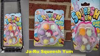 JA-RU Squeesh Yum Jiggly Babies Squishy Stretchy Toys 7 Pack Jaru Fun for Kids Awesome!