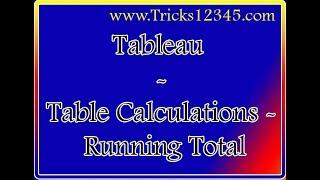 Tableau _ Table Calculations  _ Running Total