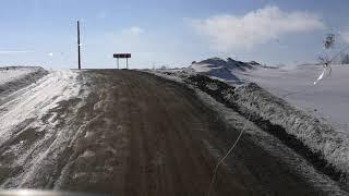 Везу scania на продажу в г.Челны через ледовую переправу.
