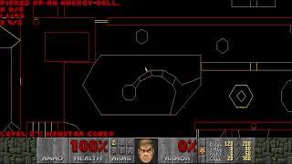 Doom II level 27, Monster Condo: Secrets - Automap view