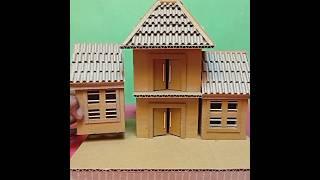 DIY cardboard house model #easyhouse #cardboardfurniture