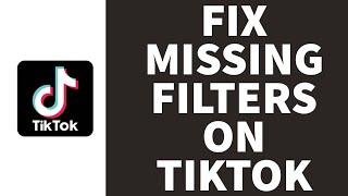 How To Fix Missing Filters On TikTok (2023)