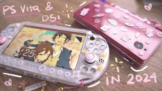 unboxing & customizing a ps vita & dsi in 2024 ₍ᐢ. .ᐢ₎ || healing my inner child