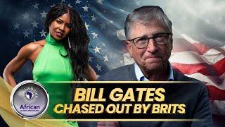 Bill Gates Chased Out by Brits Shouting for His Arrest