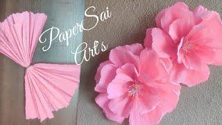 Giant Crepe paper flower for room decor,Flores de papel crepe,Handmade Cherry Blossom@PaperSaiArt's