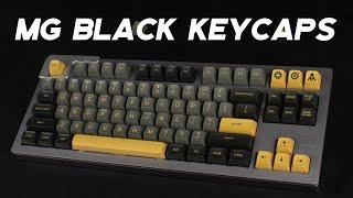 ISO&ANSI Layout  MG Black ABS Double Shot Keycaps