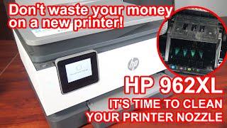 HOW TO CLEAN PRINTER HEADS ON A HP OFFICEJET PRO PRINTERS 9010 9012/9015/9018 /9020 /9025 PRINTERS