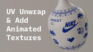 UV Unwrap Cylindrical Objects & add Animated Textures in C4D & Redshift