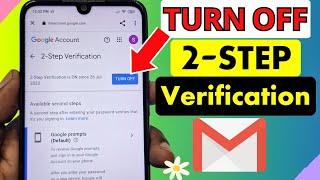 How to Turn Off 2-Step Verification in Gmail Account 2023