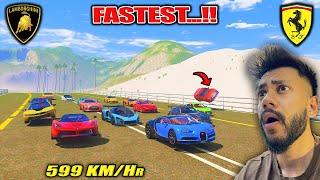 EXTREME FAST SUPER SPORTS CARS HIGHWAY DRAG RACE | GTA 5 ABHISHEKKZ GAMING