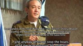 Israeli Navy Commander Vice Admiral Eliezer Marom Briefs Forces Set to Intercept Gaza Flotilla