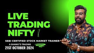 Bank Nifty50:OCT 21ST  Live Options Trading today#BankNiftyTradingLive|2024 Learn Trading Easy Way